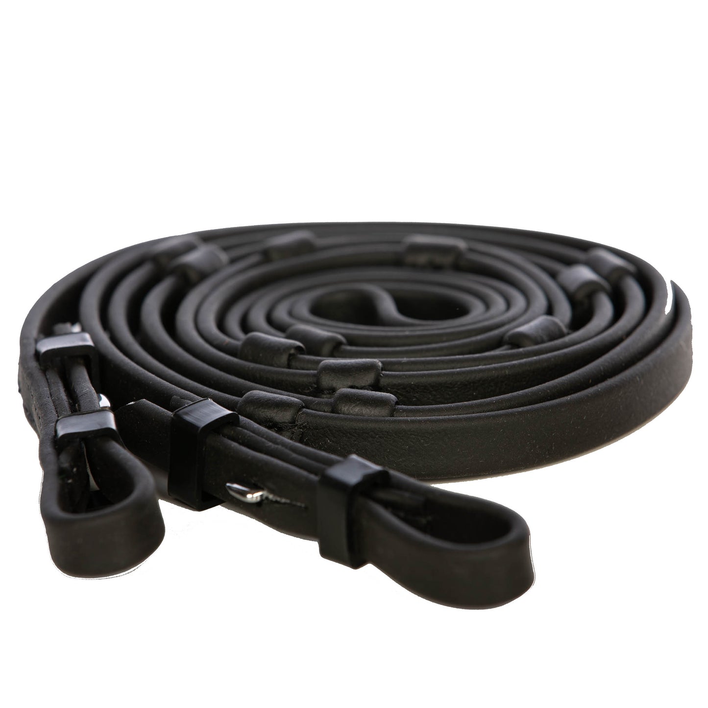 EQUES Biothane Zügel mit Stegen und Zaumhaken