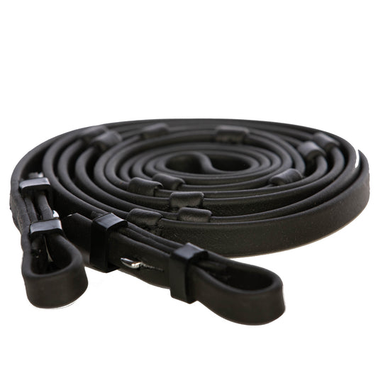 EQUES Biothane Zügel mit Stegen und Zaumhaken